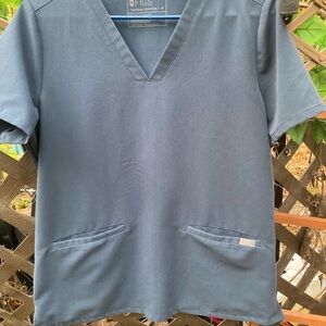 Figs Indigo Technical Collection Scrub Top